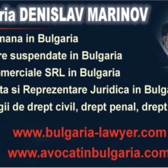 Cabinet de avocatura din Bulgaria